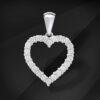 Heart shaped Diamond pendant - MIKU diamonds